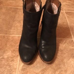 Lucky Brand black leather booties